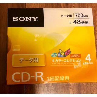 ソニー(SONY)の新品！ソニー  CD-R  4枚パック(その他)