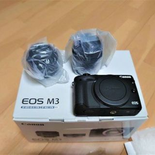 キヤノン(Canon)のCanon ミラーレス一眼カメラ EOS M3 ダブルレンズキット２ おまけ付き(ミラーレス一眼)