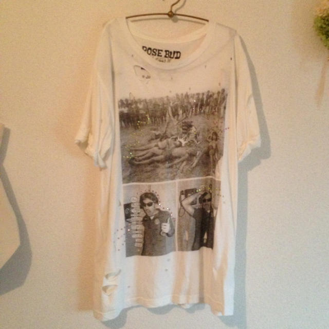 ROSE BUD(ローズバッド)のローズバッド パンクTシャツ♡ レディースのトップス(Tシャツ(半袖/袖なし))の商品写真