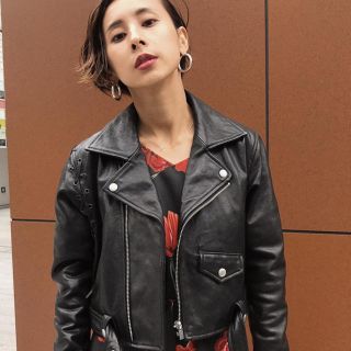 アメリヴィンテージ(Ameri VINTAGE)のココペリ26様専用★AMERI LACE UP RIDERS JK(ライダースジャケット)