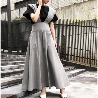 ルシェルブルー チェックスカート ロングスカート/マキシスカートの