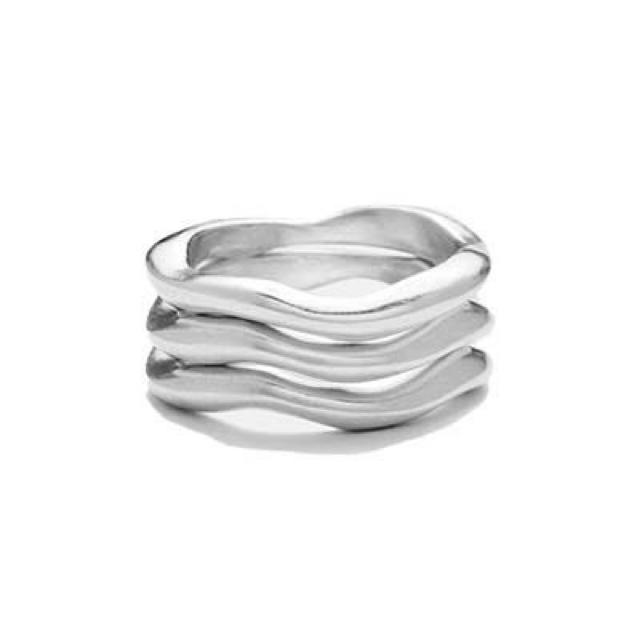 ジルプラットナー JILL PLATNER 三連リング シルバー925 | フリマアプリ ラクマ
