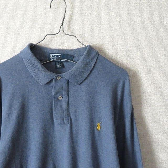 POLO RALPH LAUREN(ポロラルフローレン)のRalph Lauren ポニー刺繍 ポロシャツ tシャツスモーキーブルー レディースのトップス(ポロシャツ)の商品写真