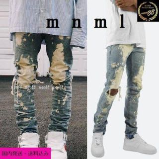 フィアオブゴッド(FEAR OF GOD)のmnml  クラッシュデニム 30(デニム/ジーンズ)