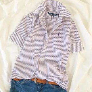 ラルフローレン(Ralph Lauren)のラルフローレン 半袖ストライプシャツ(シャツ/ブラウス(半袖/袖なし))