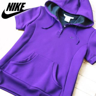 ナイキ(NIKE)の未使用 M ナイキ ゴルフ レディース 半袖パーカー パープル(ウエア)