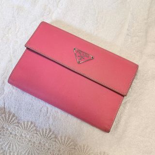 プラダ(PRADA)の◆ PRADA プラダ 財布 ナイロン 折財布 ピンク(財布)