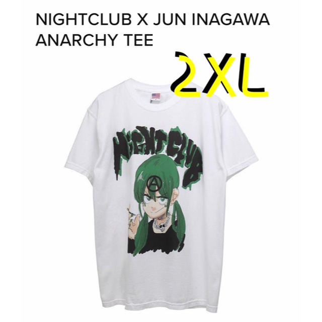 JUN INAGAWA ✕ NIGHT CLUB ホワイト Tシャツ 2XL