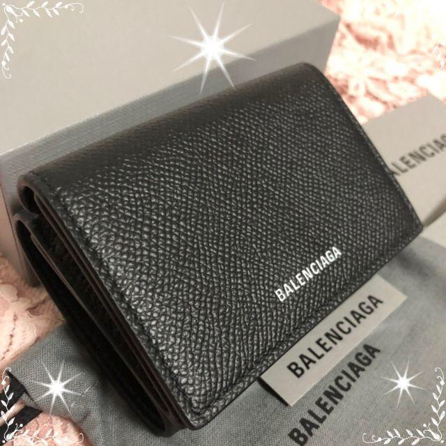 新品☆バレンシアガ☆ヴィル 人気の三つ折り財布 Black - 財布