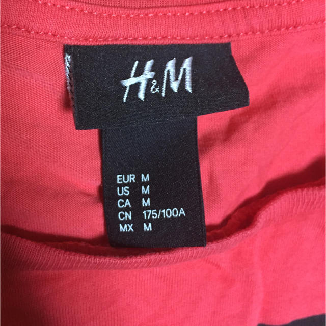 H&M(エイチアンドエム)の値下げ！H&M ピンク Tシャツ メンズのトップス(Tシャツ/カットソー(半袖/袖なし))の商品写真