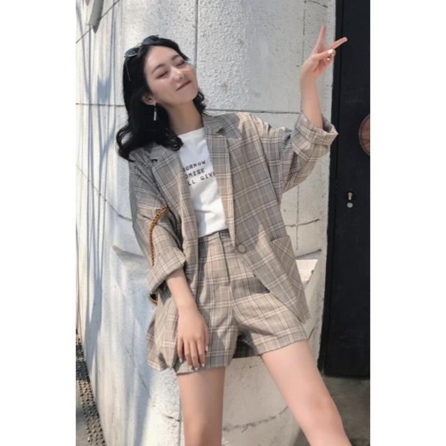 【新品】セットアップ グレー 韓国ファッション