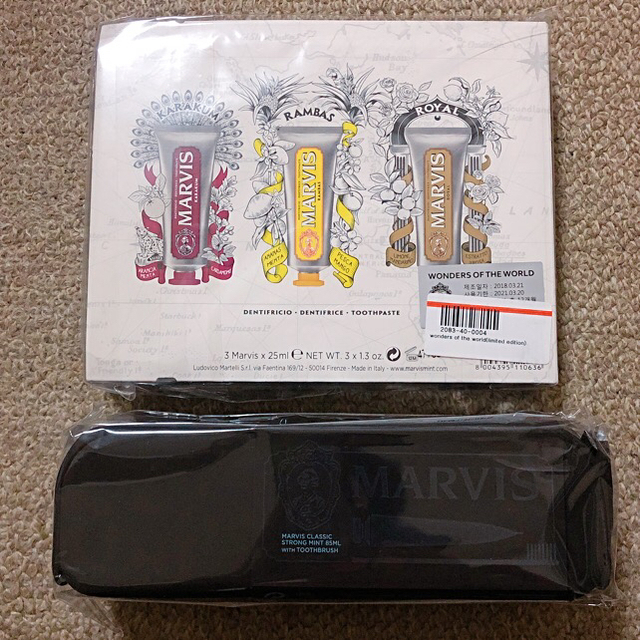 MARVIS(マービス)の☆4,104円相当のおまけ付き MARVIS歯磨きセット BEAUTY BAG コスメ/美容のオーラルケア(歯磨き粉)の商品写真