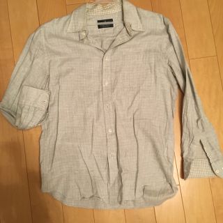 ランバンコレクション(LANVIN COLLECTION)のランバンコレクション　ドレスシャツ　M　チェック ワイシャツ(シャツ)