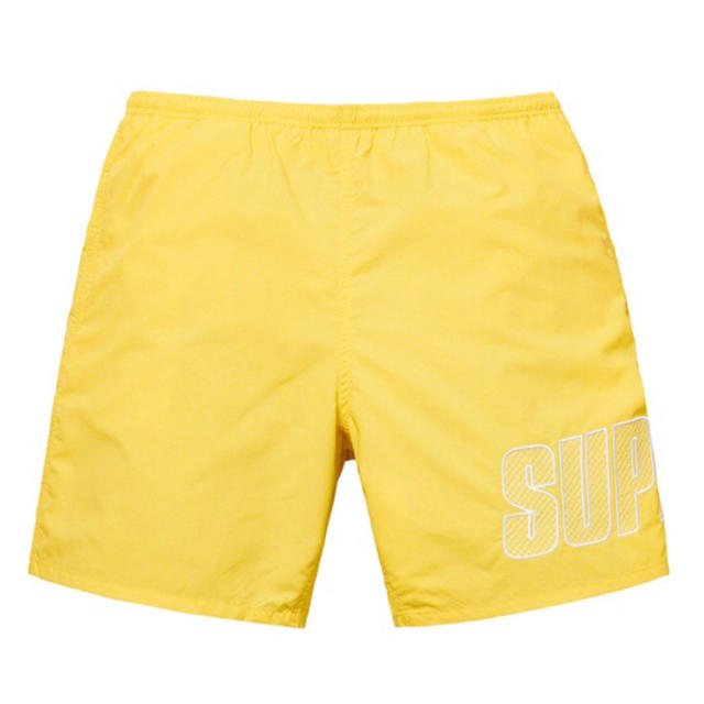 Logo Appliqué Water Short Pale Yellow