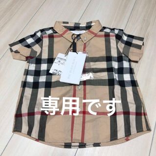 バーバリー(BURBERRY)のyu _様専用 バーバリー 12M 80 ノバチェックシャツ(シャツ/カットソー)