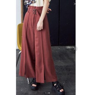 ムルーア(MURUA)のお値下げ可能商品！ベルテッドストリットワイドパンツ¥8532→¥7000(その他)