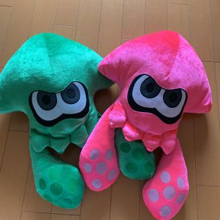 Nintendo Switch スプラトゥーン ぬいぐるみ イカ 2体セット ピンクみどりの通販 By かん S Shop ニンテンドースイッチならラクマ