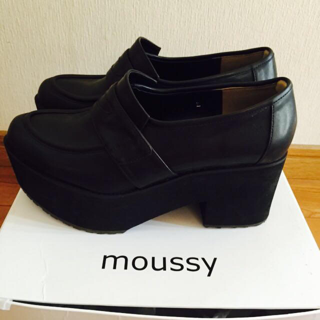 moussy 厚底ローファー