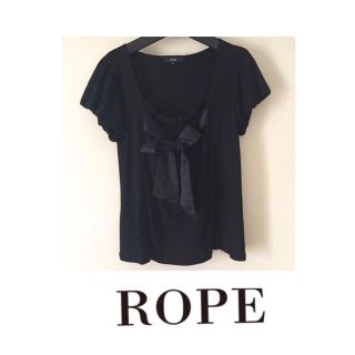 ロペ(ROPE’)のROPE リボン フリルティーシャツ(Tシャツ(半袖/袖なし))