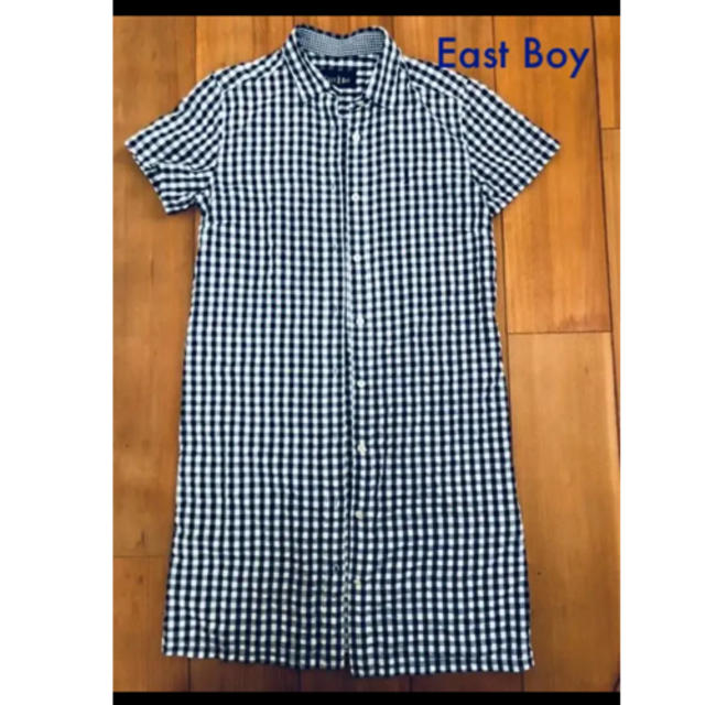 EASTBOY(イーストボーイ)のEASTBOY ギンガムチェックシャツワンピース  レディースのワンピース(ひざ丈ワンピース)の商品写真