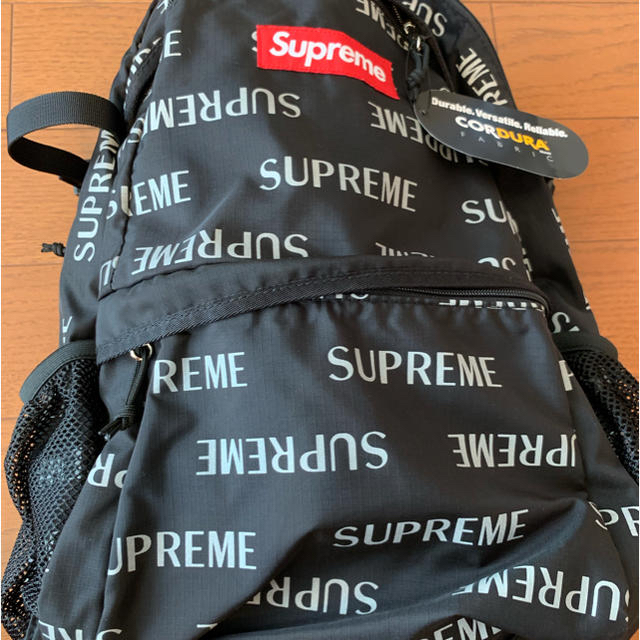 supreme 3M reflective repeat backpack 黒バッグパック/リュック