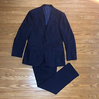 ユナイテッドアローズグリーンレーベルリラクシング(UNITED ARROWS green label relaxing)のユナイテッドアローズGLR 2Bスーツ 46/80 ネイビーストライプ(セットアップ)