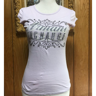 アルマーニエクスチェンジ(ARMANI EXCHANGE)のARMANI EXCHANGE メタルの飾りが素敵なTシャツ 9号サイズ(Tシャツ(半袖/袖なし))