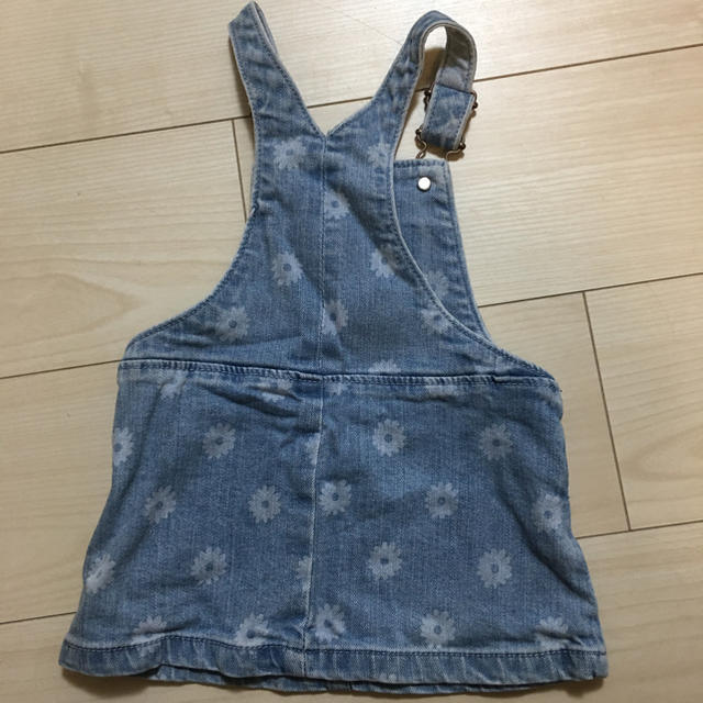 ZARA(ザラ)の80 女の子 デニム ワンピース キッズ/ベビー/マタニティのベビー服(~85cm)(ワンピース)の商品写真