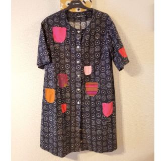 マリメッコ(marimekko)のマリメッコ　marimekko　ハッピードレス　サイズ36(ひざ丈ワンピース)