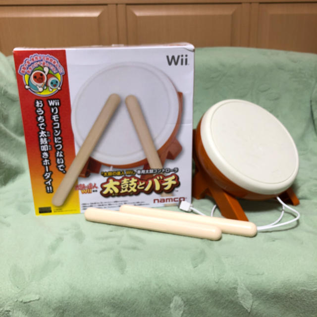 Wii(ウィー)の☆太鼓の達人wii専用 太鼓とバチ☆ エンタメ/ホビーのゲームソフト/ゲーム機本体(その他)の商品写真