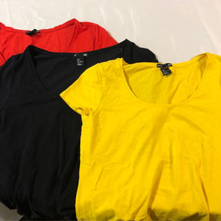 エイチアンドエイチ(H&H)のH&M Tシャツ/カットソー usサイズL 3枚セット(Tシャツ(半袖/袖なし))