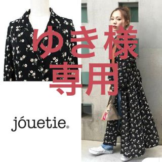 ジュエティ(jouetie)のジュエティ jóuetie マキシ丈ワンピース ブラック花柄(ロングワンピース/マキシワンピース)