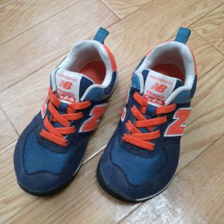 ニューバランス(New Balance)のニューバランス　スニーカー　ネイビー　オレンジ(スニーカー)