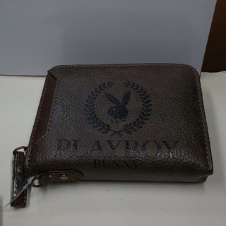 プレイボーイ(PLAYBOY)の新品未使用、PLAYBOY、折りたたみ財布、ブラウン(折り財布)