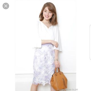 美品❤︎ジャスグリッティー レーススカート❤︎薄パープル1