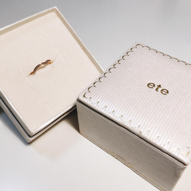 ete(エテ)のete エテ K10 ピンキー リング ＃1 レディースのアクセサリー(リング(指輪))の商品写真