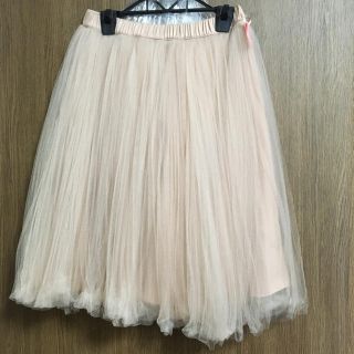 ダブルスタンダードクロージング(DOUBLE STANDARD CLOTHING)の専用 vanilla couture チュールスカート ピンクベージュ(ひざ丈スカート)