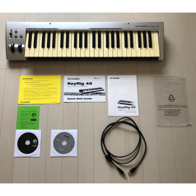  ☆美品☆ midiキーボード M-AUDIO KeyRig49 楽器のDTM/DAW(MIDIコントローラー)の商品写真