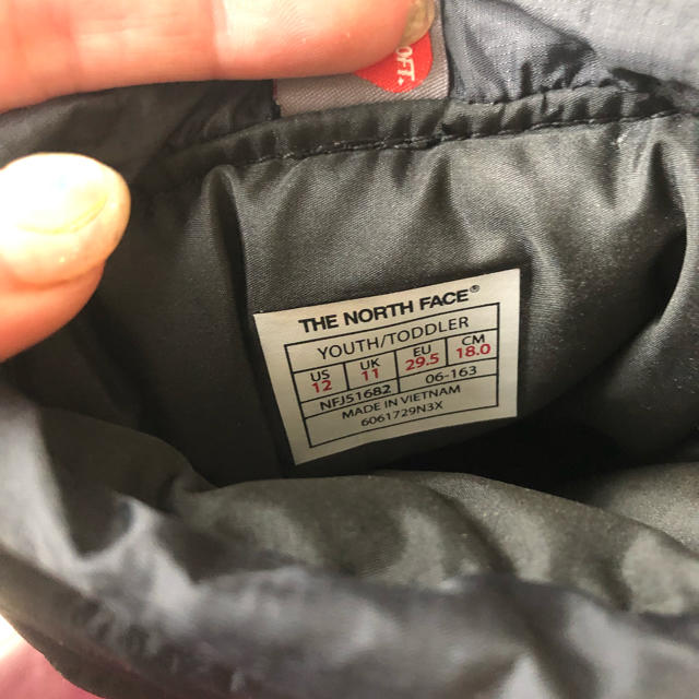 THE NORTH FACE(ザノースフェイス)のノース18センチ キッズ/ベビー/マタニティのキッズ靴/シューズ(15cm~)(ブーツ)の商品写真