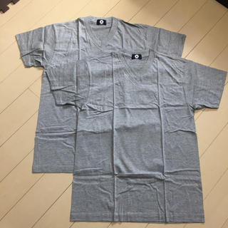 コンバース(CONVERSE)のメンズV首TシャツグレーMサイズ2枚組(Tシャツ/カットソー(半袖/袖なし))