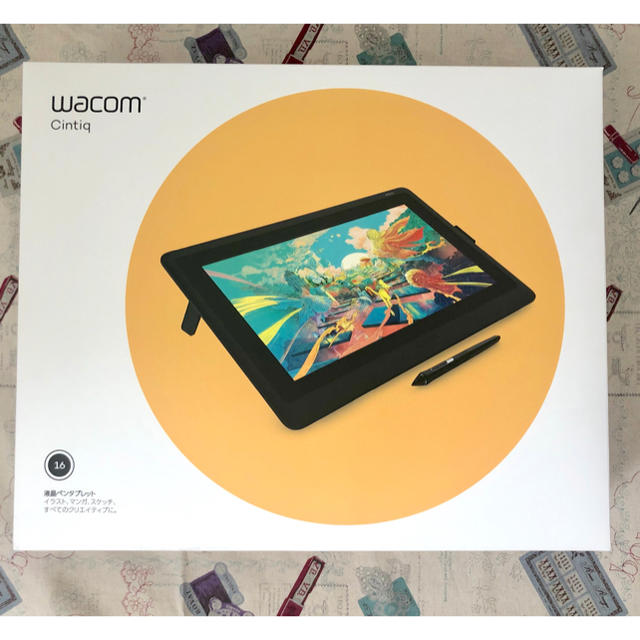 Wacom(ワコム)のワコム 液晶タブレット Wacom Cintiq 16 DTK1660K1D スマホ/家電/カメラのPC/タブレット(タブレット)の商品写真