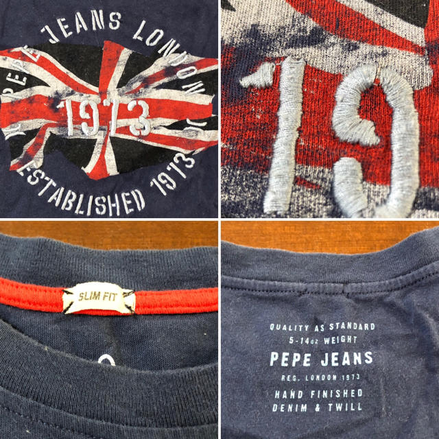 Pepe Jeans(ペペジーンズ)のののグラ様専用 ペペジーンズ  胸ロゴ刺繍 ジュニアTシャツ キッズ/ベビー/マタニティのキッズ服男の子用(90cm~)(Tシャツ/カットソー)の商品写真