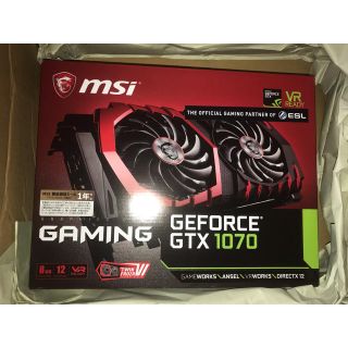 GeForce MSI GTX 1070 GAMING(PCパーツ)