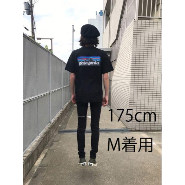 新品 速達 即日発送 M パタゴニア P6 ロゴ Tシャツ 黒 ブラック