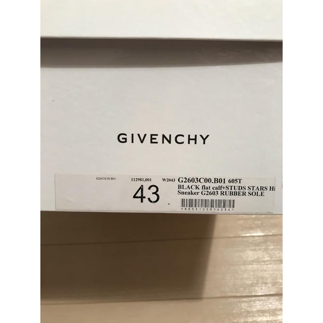 GIVENCHY(ジバンシィ)のgivenchy スニーカー メンズの靴/シューズ(スニーカー)の商品写真