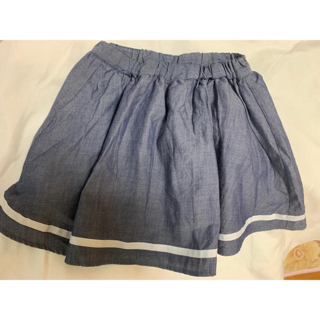 anyFAM(エニィファム)のanyFAM 110cm 可愛い スカート リボン がアクセント  キッズ/ベビー/マタニティのキッズ服女の子用(90cm~)(スカート)の商品写真