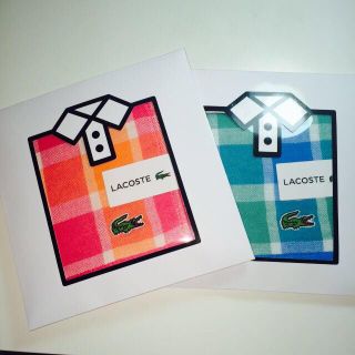 ラコステ(LACOSTE)の❤️LACOSTEペアタオルハンカチ❤️(ハンカチ/ポケットチーフ)