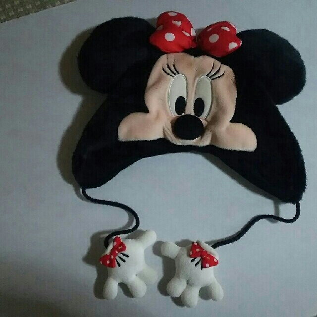 ミニーマウス(ミニーマウス)のミニーマウス半袖フード付き、被り物 エンタメ/ホビーのおもちゃ/ぬいぐるみ(キャラクターグッズ)の商品写真