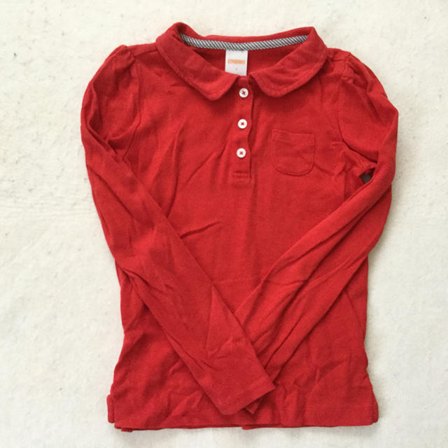 GYMBOREE(ジンボリー)の#7 大きめ120センチ ジンボリー 赤いポロシャツ キッズ/ベビー/マタニティのキッズ服女の子用(90cm~)(Tシャツ/カットソー)の商品写真
