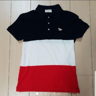 メゾンキツネ(MAISON KITSUNE')のMAISON KITSUNE ポロシャツ　トリコロールカラー(ポロシャツ)